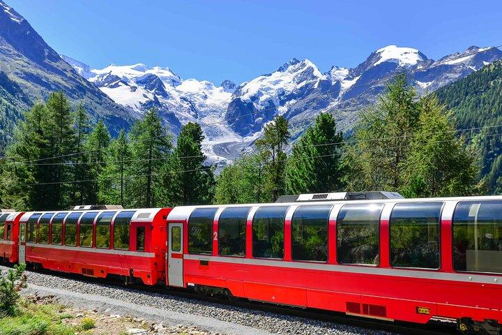 De Milão: Trem Vermelho Bernina e Tour de St. Moritz