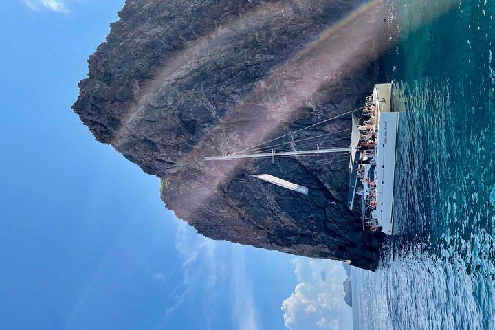 プライベートカタマラン船、日没付き午後半日クルーズ：クレフティコ