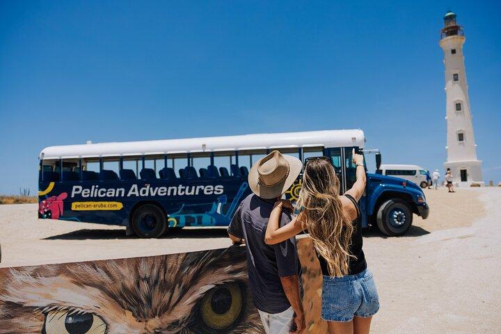 Open Air Beach Bustour durch Aruba