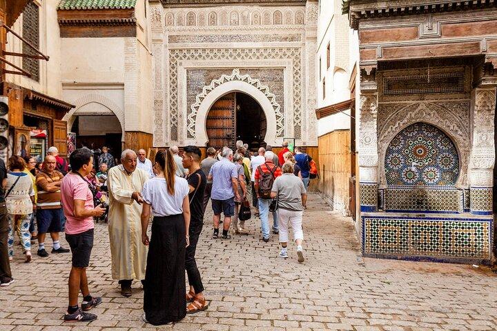 Fes: Museum, Al Attarine Madrasa & Tannery and Medina Tour