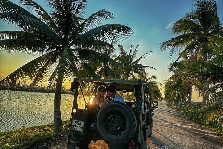 Danang /Hoi An: Landskab af Jeep og Basket Boat Experience