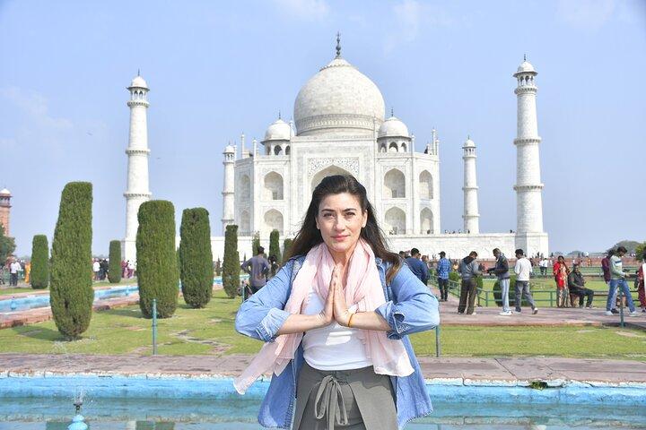 Desde Delhi : Excursión de un día al Taj Mahal & Red Fort de lujo Todo Incluido