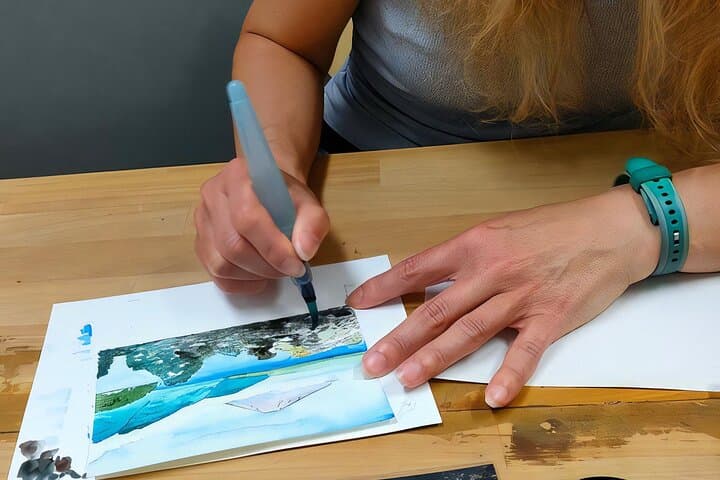Sumi-e (ink painting) experience in Tokyo
