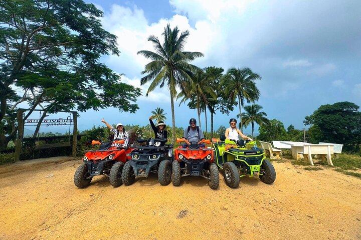 Koh Samui ATV Adventure Jo Trädgård med utsikt över bergen