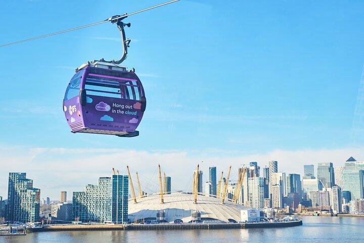 ロンドン・ケーブルカー：テムズ川往復の上空に舞い上がる