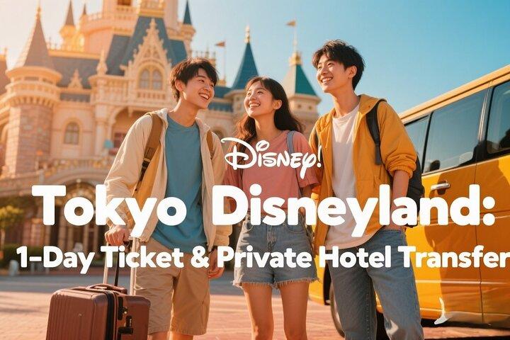 東京ディズニーランド： 1日チケット＆プライベートホテル送迎