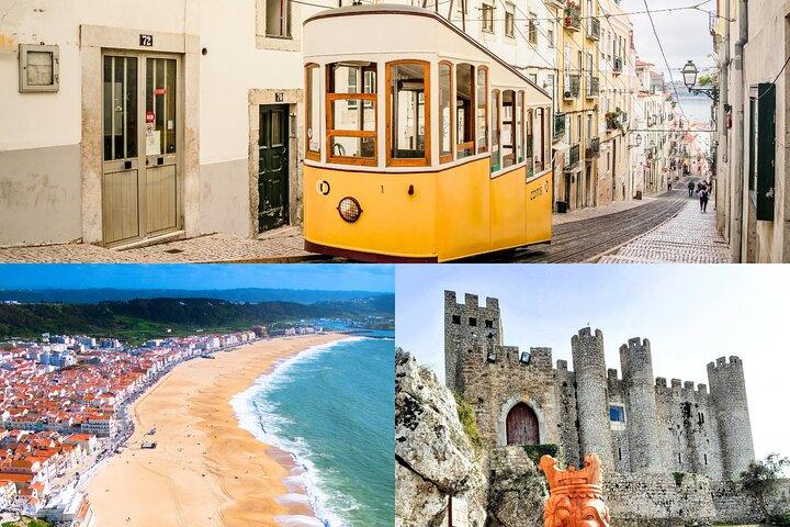 Nazaré, Óbidos et Lisbonne Excursion privée d'une journée au départ de Lisbonne