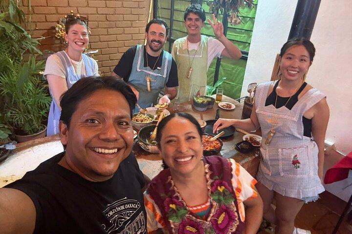 Cozinha tradicional de Oaxaqueña com receitas da vovó