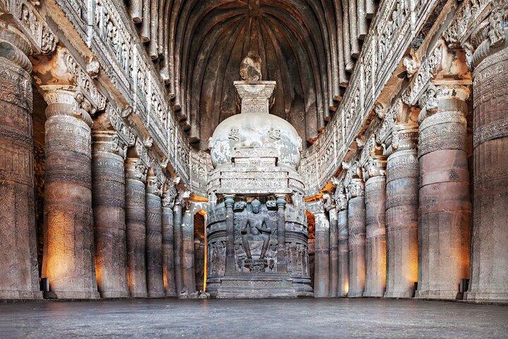 Voyage de 3 jours privé Ajanta Ellora UNESCO au départ de Chennai avec vols