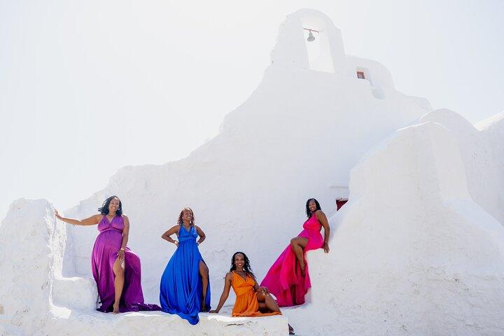 Grupo Vestido Voador Photoshoot Mykonos