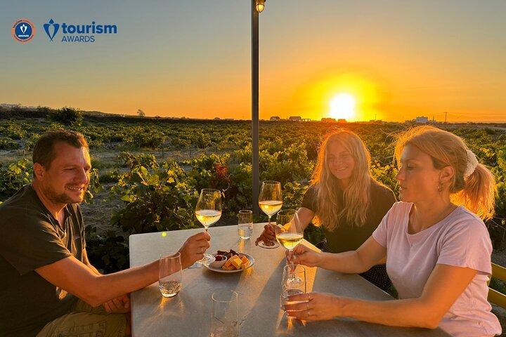 Excursão à Ilha Privada de Santorini e almoço da vinícola no Domaine Sigalas