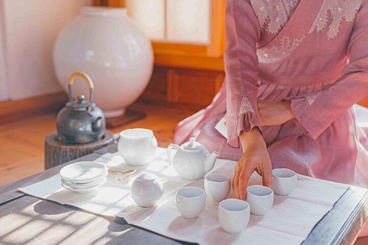 Rakkojae Seoul Hanbok Ceremonia de té tradicional Clase de un día