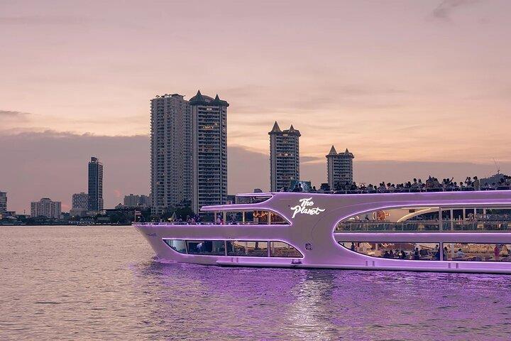 Bangkok Cruise bij zonsondergang of avonddiner (The Planet Cruise)