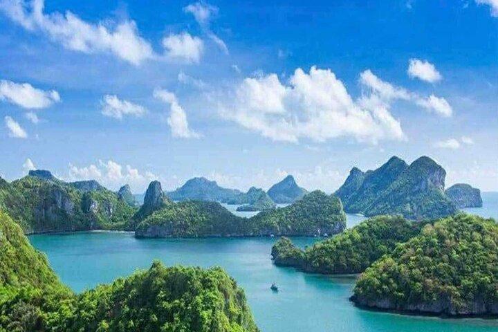Aventura no Parque Marinho Ang Thong com caiaque e almoço