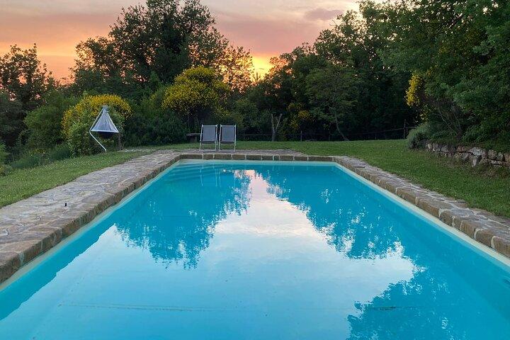 Passeio a cavalo e chillout Poolside Day com almoço toscano