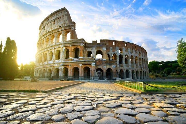 Colosseum with Arena, outside Forum & Trevi Fountain Group Tour