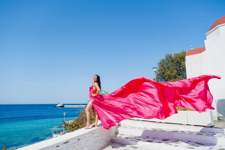Grupo Vestido Voador Photoshoot Mykonos