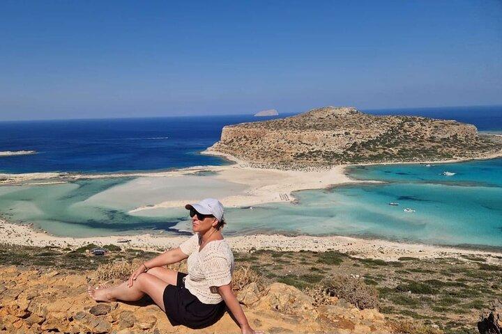 Privat tur i Balos Lagoon med vinsmagning og fisk og skaldyr