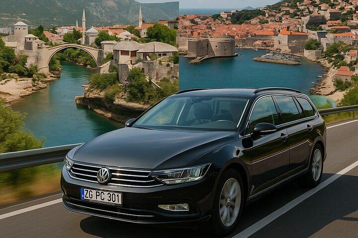 Private Transfer Mostar–Dubrovnik English Speaking Local Driver