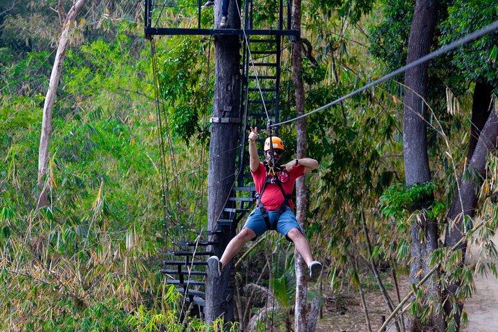 Phuket Zipline Adventure 18 Platform e tour della giungla ATV