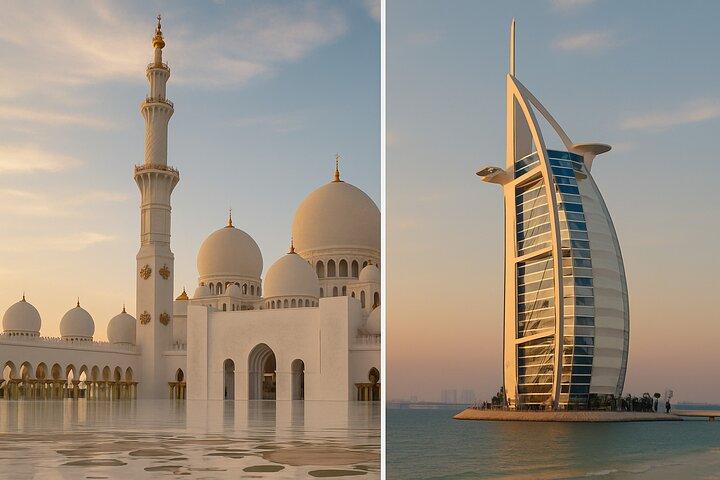 Excursion d'une journée à Dubaï et demi-journée à Abu Dhabi au départ d'Abou Dhabi