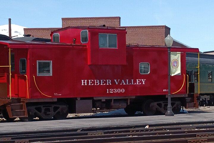 Rijd over de Heber Valley 1899 Railroad en bekijk Deer Creek Reservoir