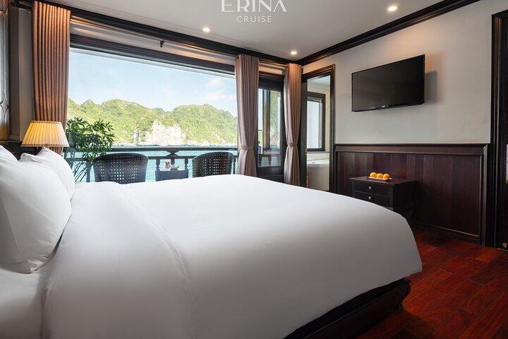 Croisière de luxe 2D1N Erina 5 étoiles avec balcon dans la baie d'Halong & Lan Ha