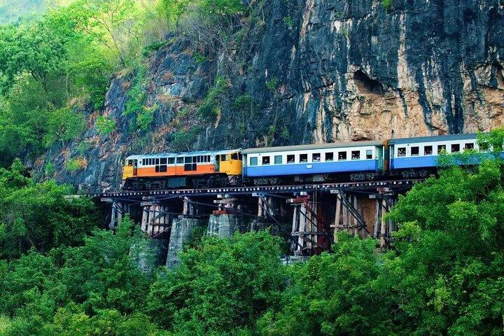 Erawan Waterfall & Kanchanaburi Death Railway Private Tour