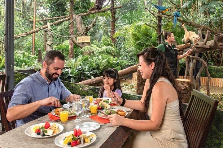 Frühstück in freier Wildbahn im Singapore Zoo