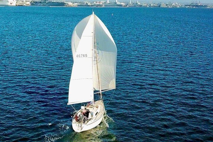 Spektakulär solnedgång Segel på San Diego Bay