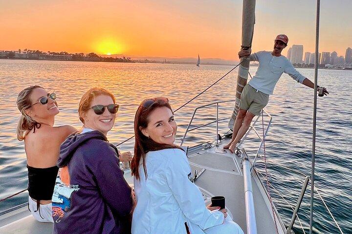 Spektakulær solnedgang sejl på San Diego Bay