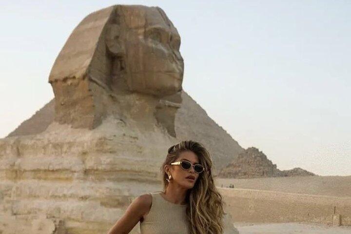 Giza Pyramids Grand Egyptian Museum och Nilen Middagskryssning