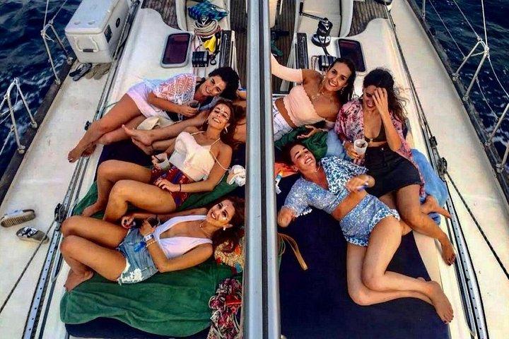 Excursion and sailing route to Formentera