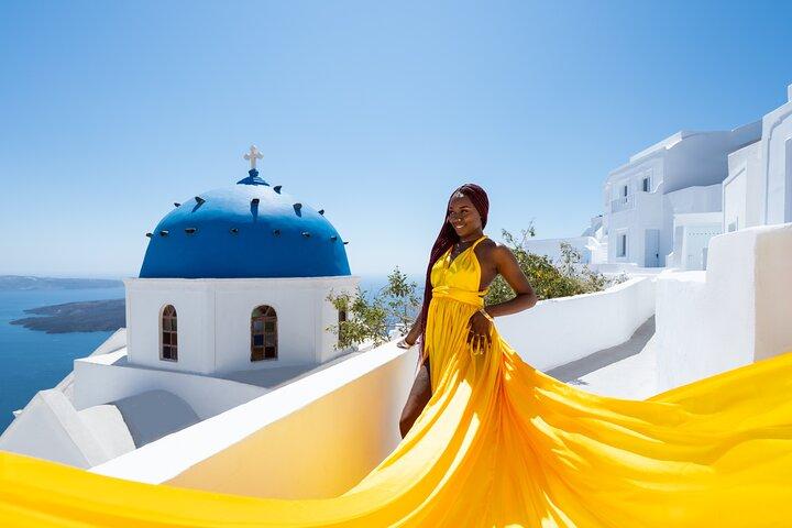 Santorini Flying Dress Fotoshooting mit Chris oder Anna