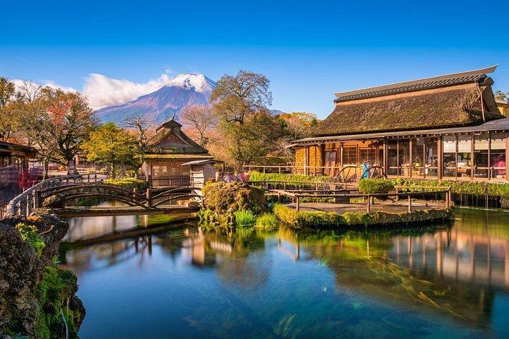 富士山日帰りツアー：加地加地ロープウェイ、忍野八海＆抹茶