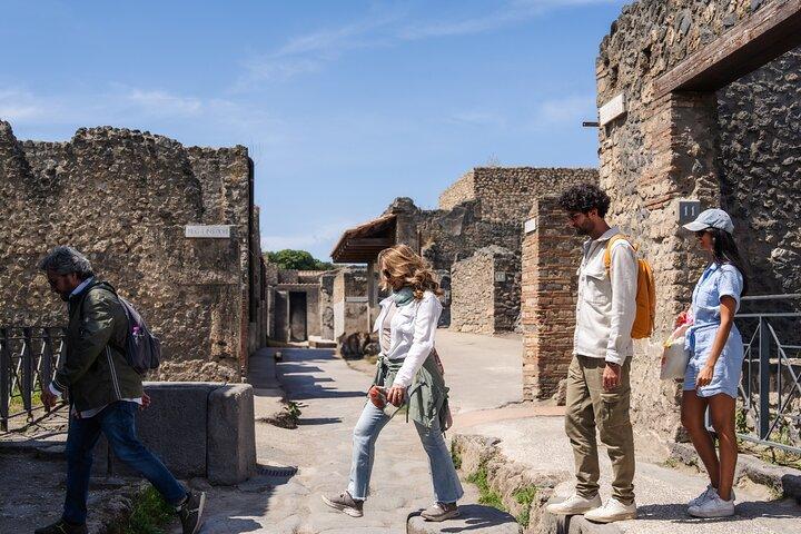 Pompeia e Herculano de trem de Roma com almoço de pizza