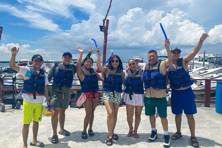 Mejor tour en lancha rápida y snorkel con traslado desde Cancún