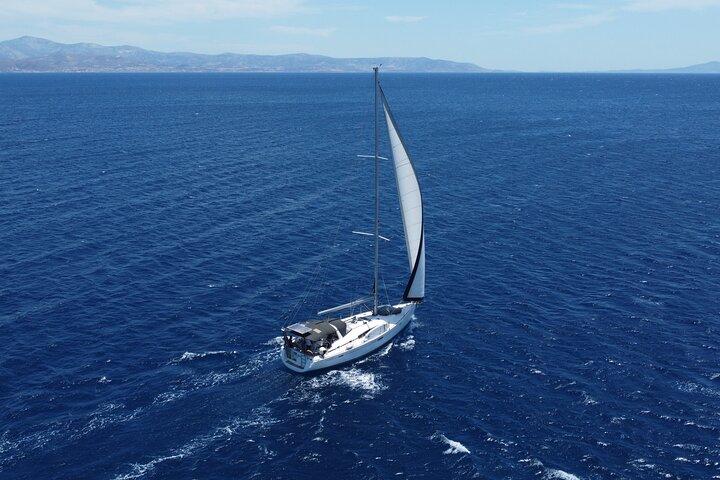 South Paros Antiparos Despotiko Faragas Beach Sailboat SY AGERAS