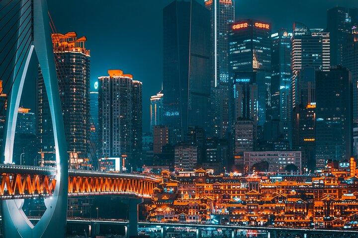 Chongqing Cyberpunk City Night Tour med middag
