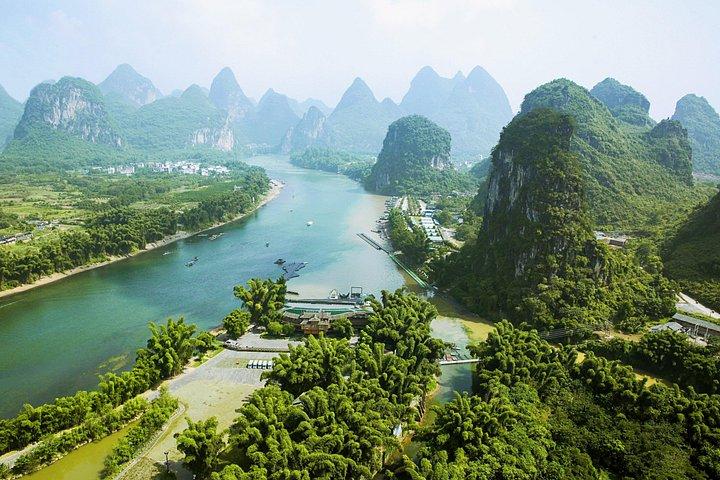 1 Day Yangshuo Adventure Balloon Helicopter and Cave Experience