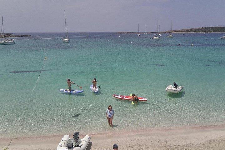 Excursion and sailing route to Formentera