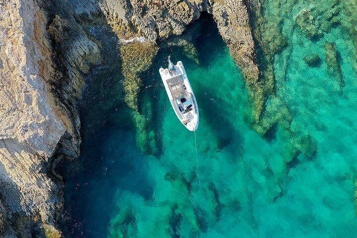 Shared Blue Lagoon Rib Boat Tour Paros
