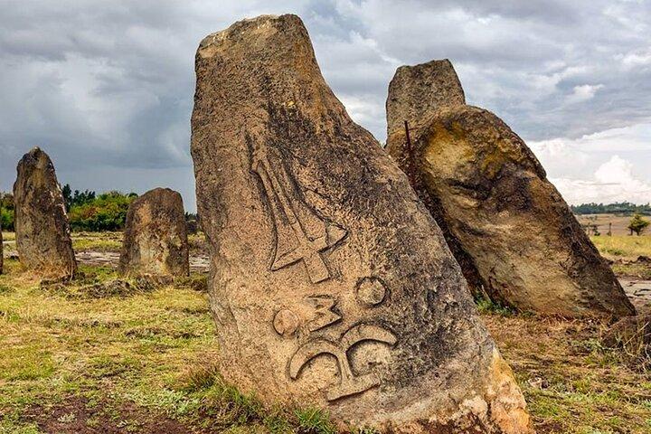 Excursão de um dia para Tiya e Gurage Village e Melka Kunture