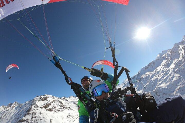 Zermatt Thermal Tandem Gleitschirmflug mit Matterhornblick