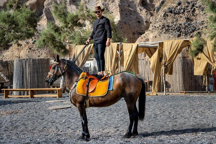 Santorin: Reiten Sie mit einem Esel oder Pferd durch Vulkanlandschaften