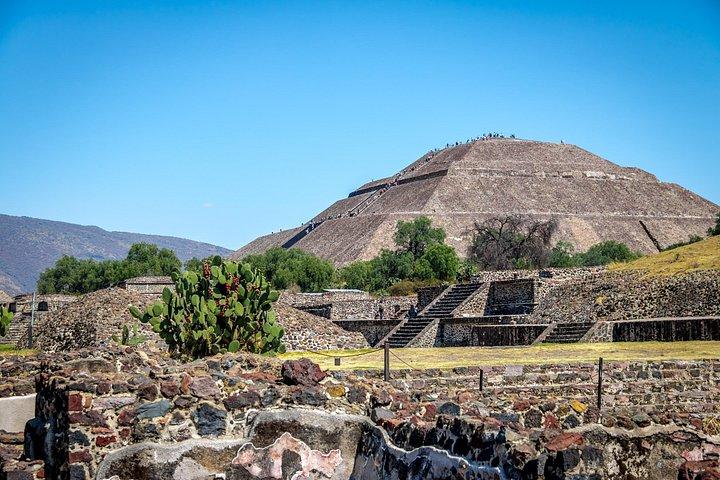 メキシコシティ発：テオティワカンとグアダルーペの聖堂ツアー