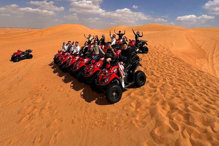 VIP Desert Safari with 30 Minutes Quad Bike Dinner, Shows Dinner
