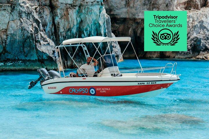 Zante Bateau Privé : Marathonisi, Grottes, Myzithres, Pisines (max7)