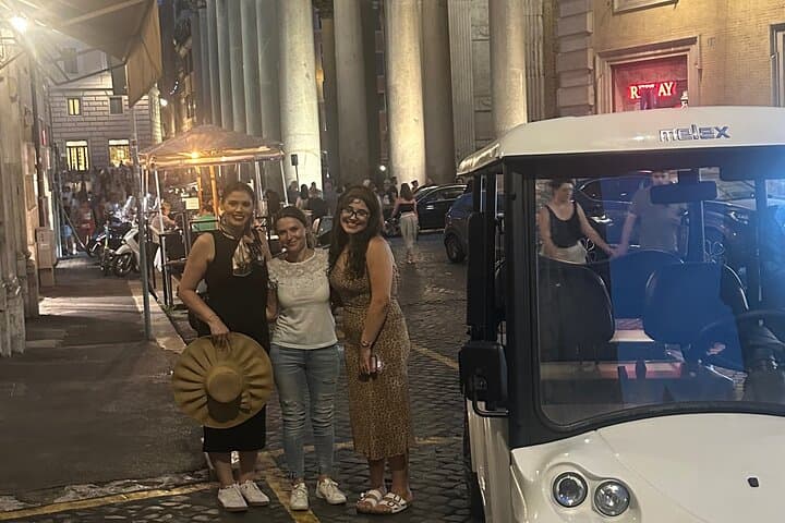 Rome golfcart tour , in the evening with hotel pick-up