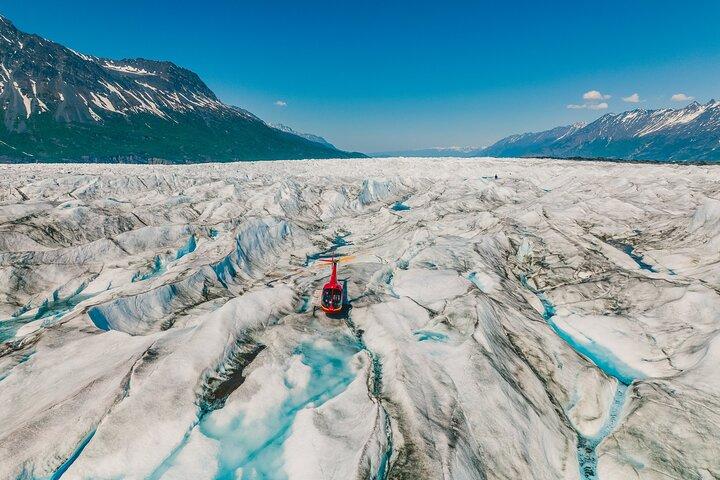 Vol en hélicoptère Knik Glacier - 90 minutes - 1 zone d'atterrissage-ancrage